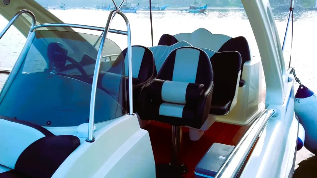 speed boat seating area